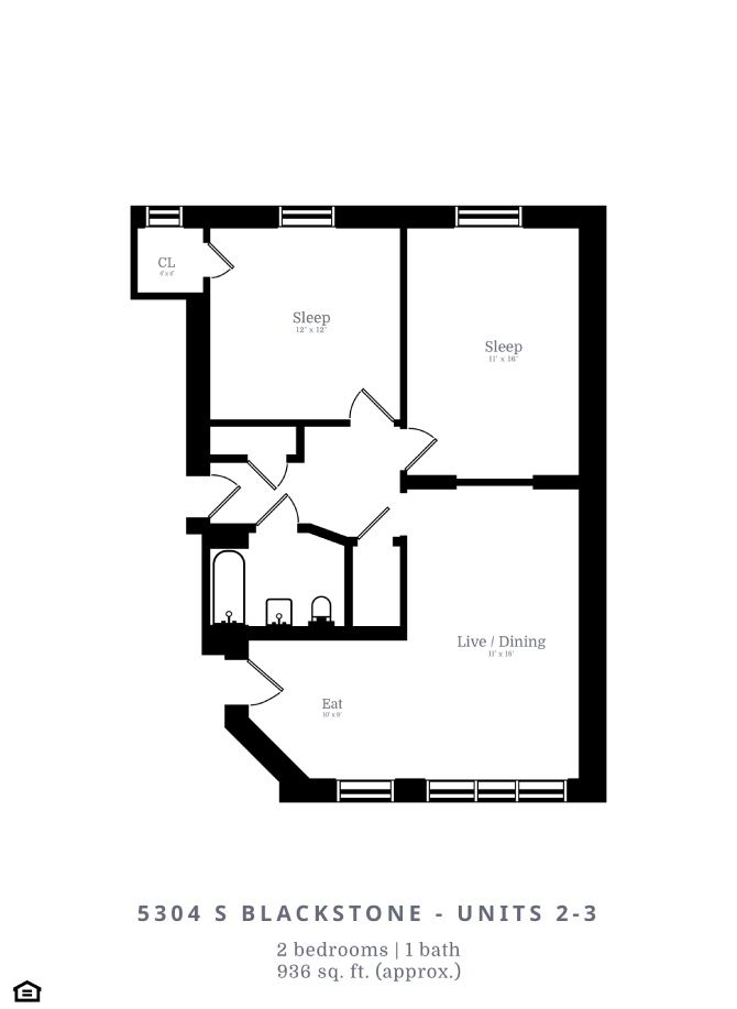 2 Bed | 1 Bath (C2)