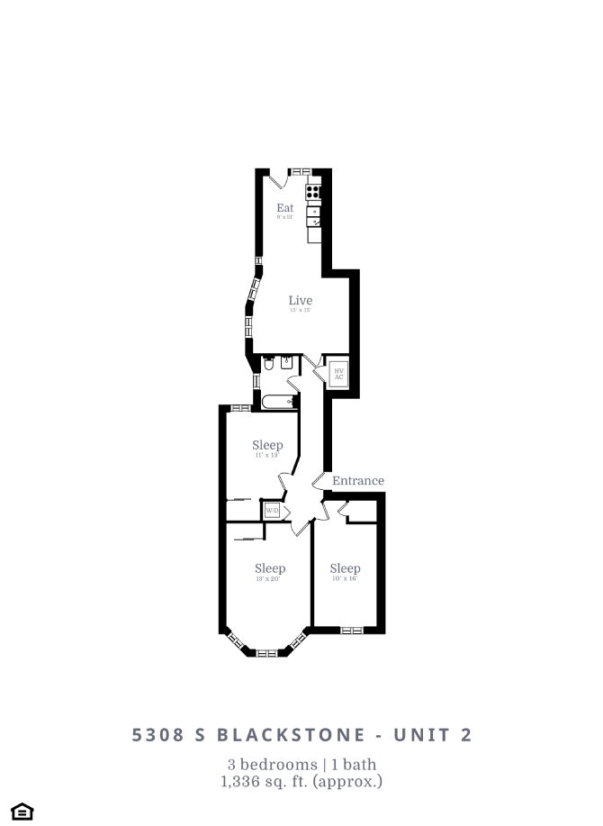 3 Bedroom | 1 Bath (D2)