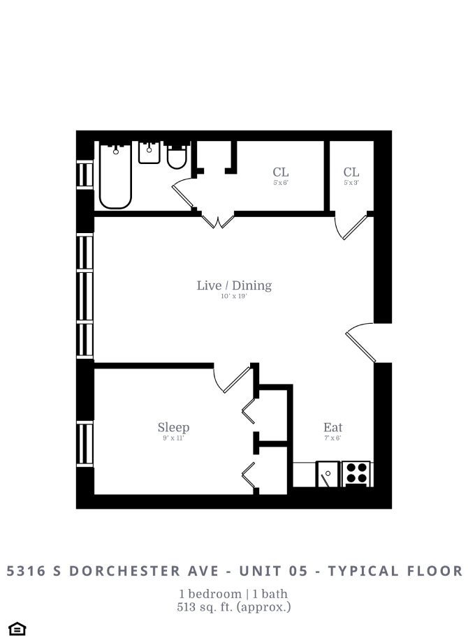 1 Bed | 1 Bath (B1)