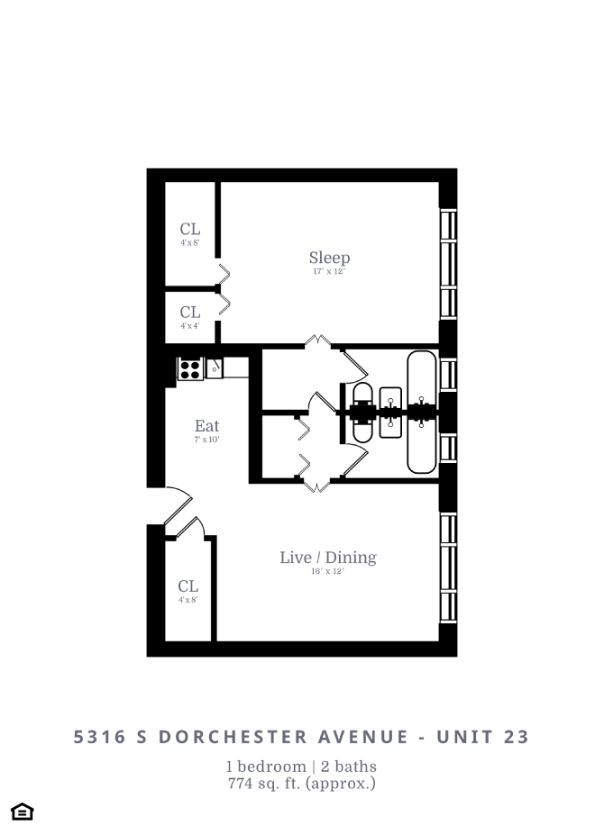 1 Bed | 1 Bath (B5)