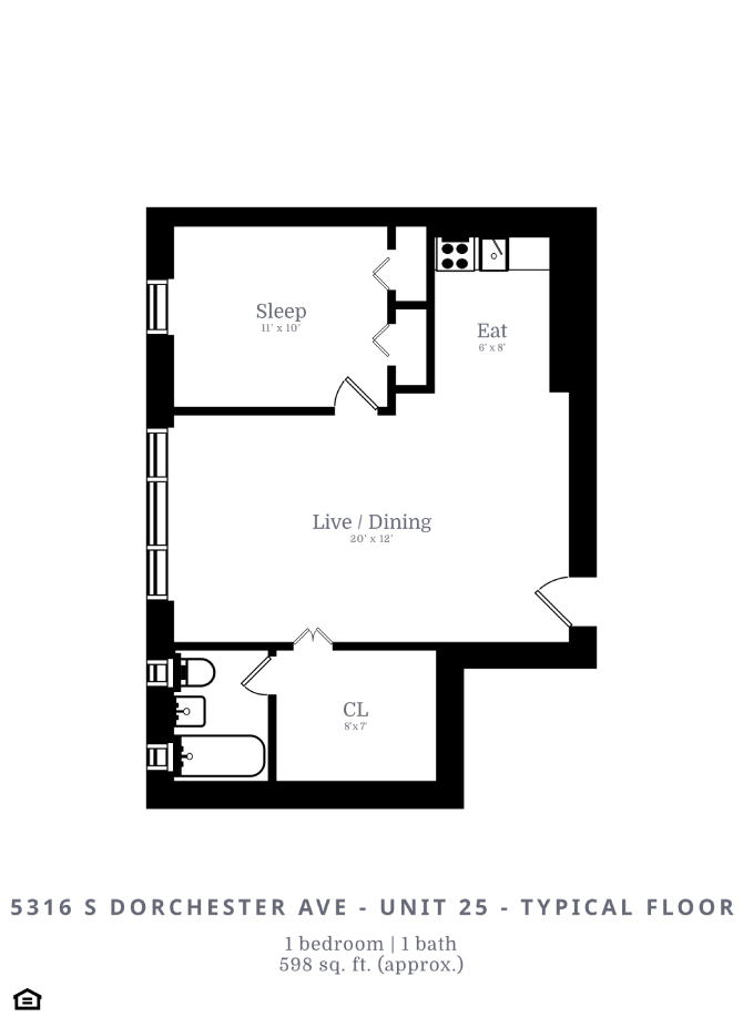 1 Bed | 1 Bath (B3)