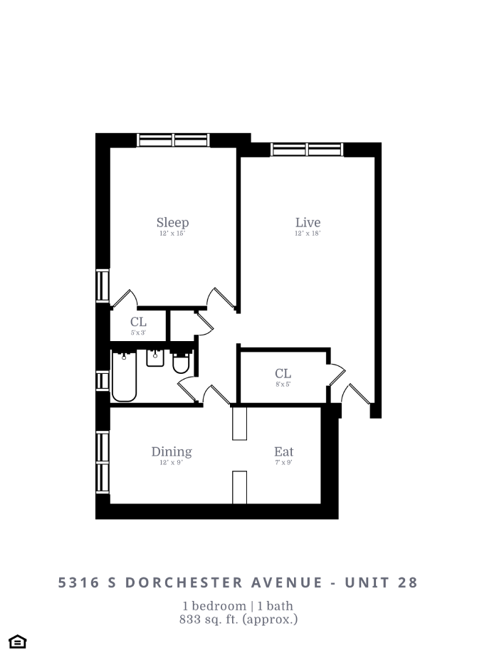 1 Bed | 1 Bath (B8)