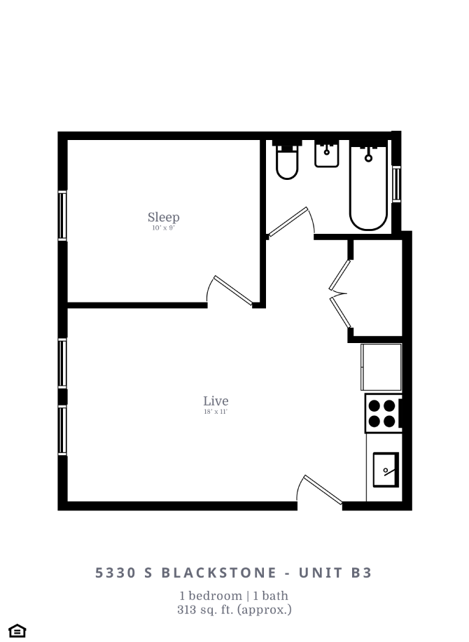 1 Bed | 1 Bath (B3)