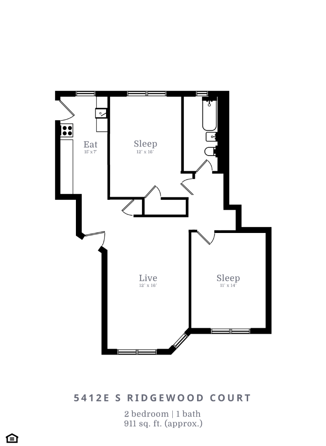 2 Bed |1 Bath (C1)