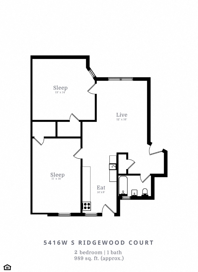 2 Bed | 1 Bath (C3)