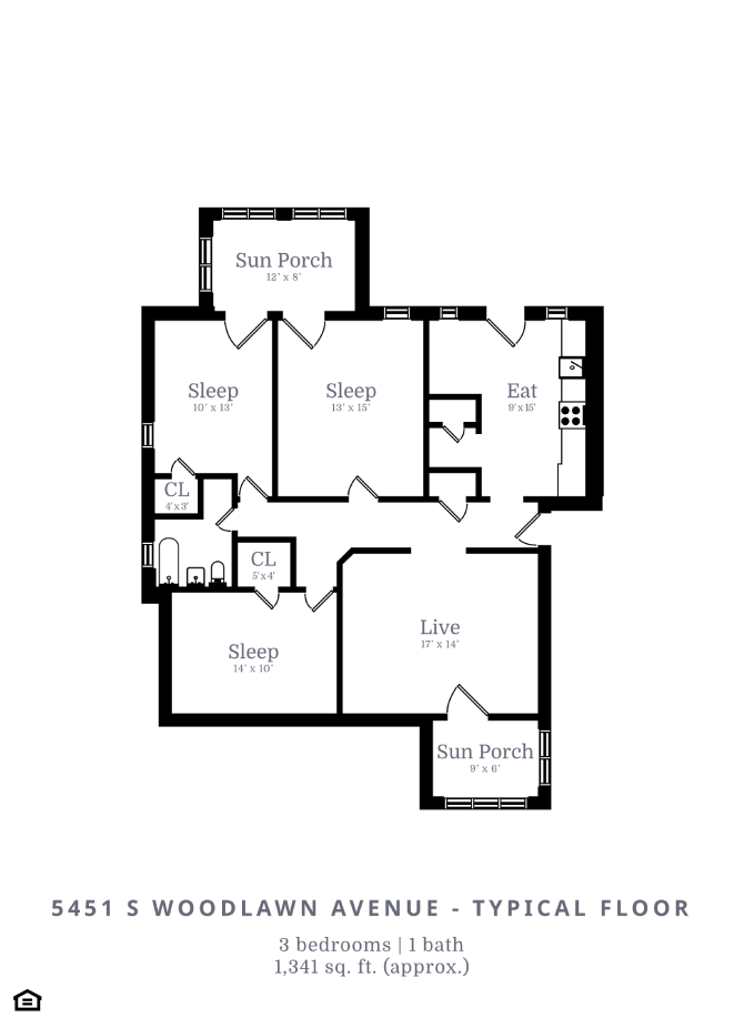 3 Bed | 1 Bath (D2)