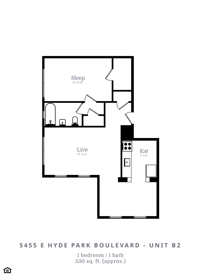 1 Bed |1 Bath (B2)