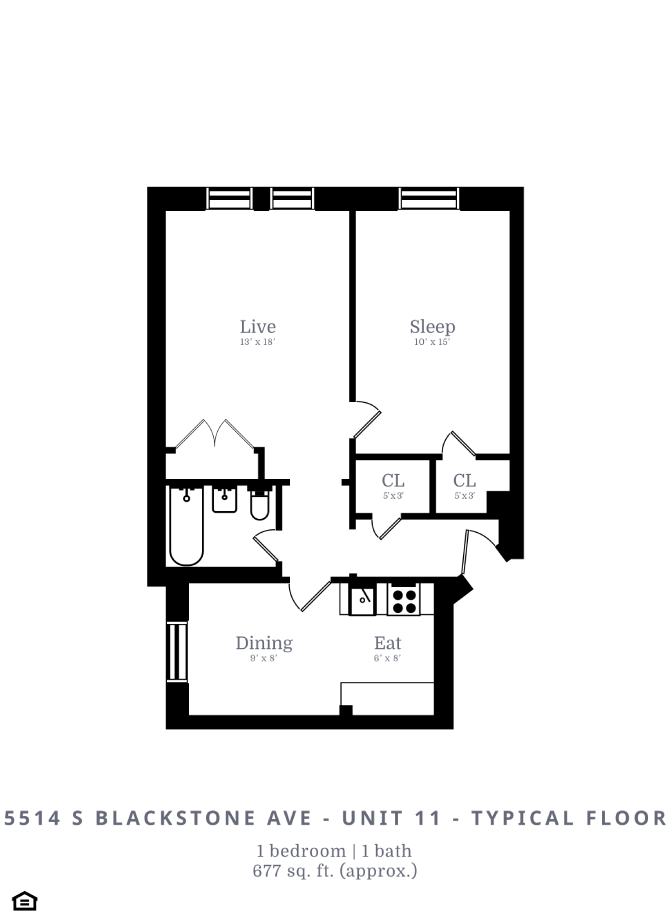 1 Bed|1 Bath (B2)