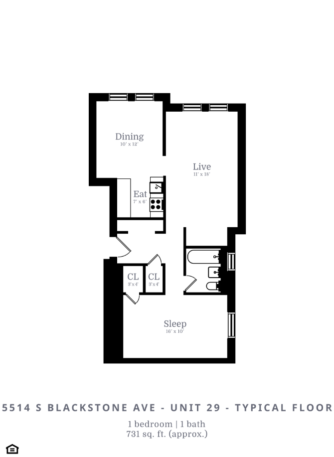 1 Bed | 1 Bath (B4)