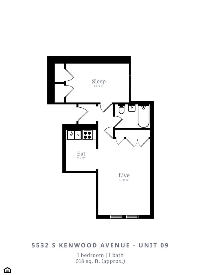 1 Bed |1 Bath (B4)