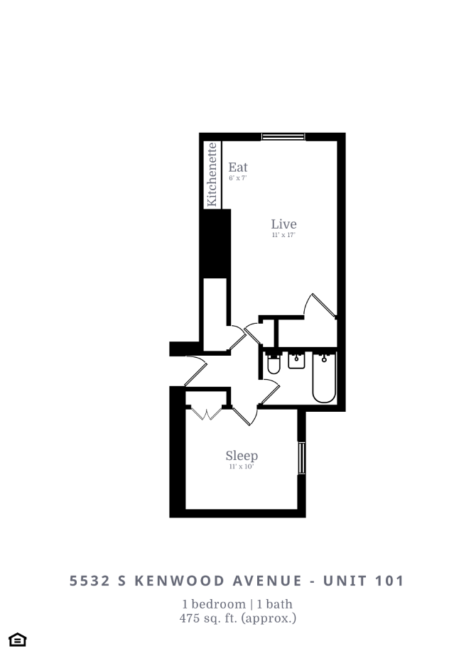 1 Bed |1 Bath (B7)