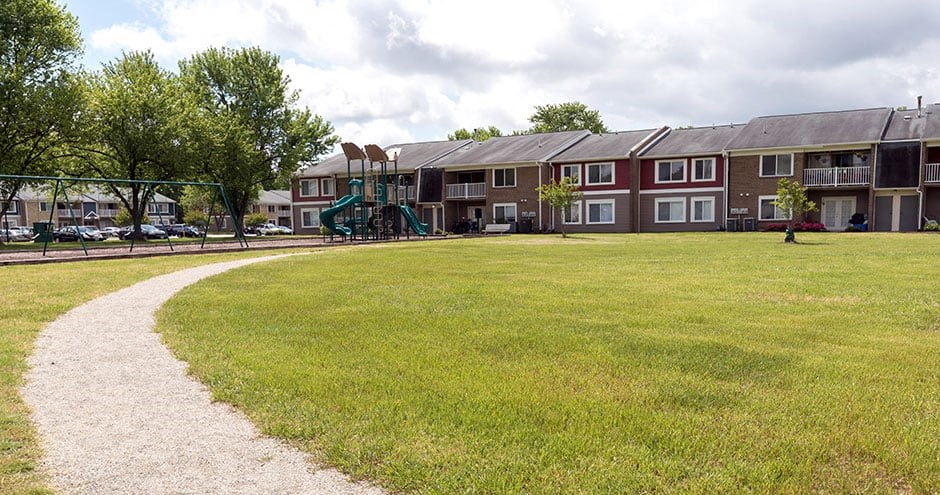 exterior courtyard with grass