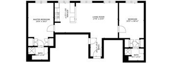 2 Bedroom, 2 Bathroom Deluxe