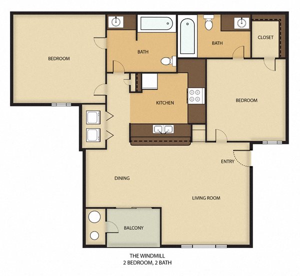 Floor Plans of Galleria Palms Apartments in Henderson, NV