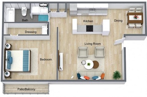 Plan1x1R at Glen Hollow, Decatur, Georgia