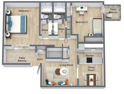 Plan2x2MR at Glen Hollow, Decatur, GA