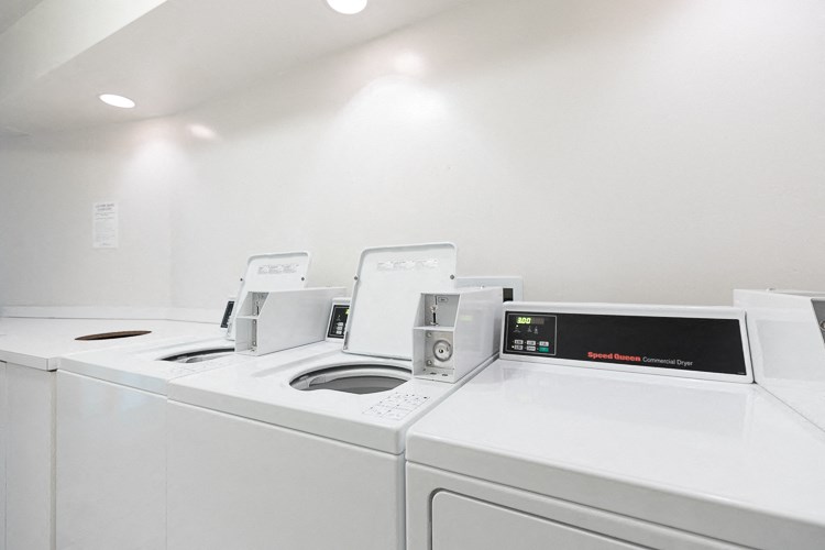 the laundry room has four washes and a dryer
