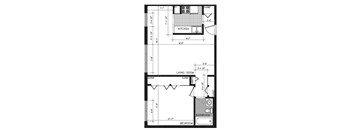 1 Bedroom, 1 Bathroom