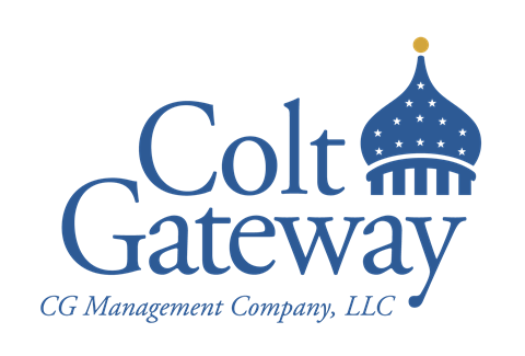 a logo for cold gateway ccg management company logo