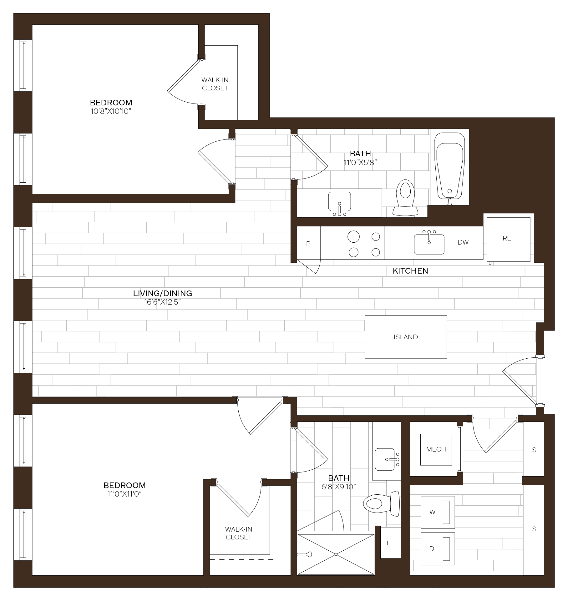 2 Bed/2 Bath-B17