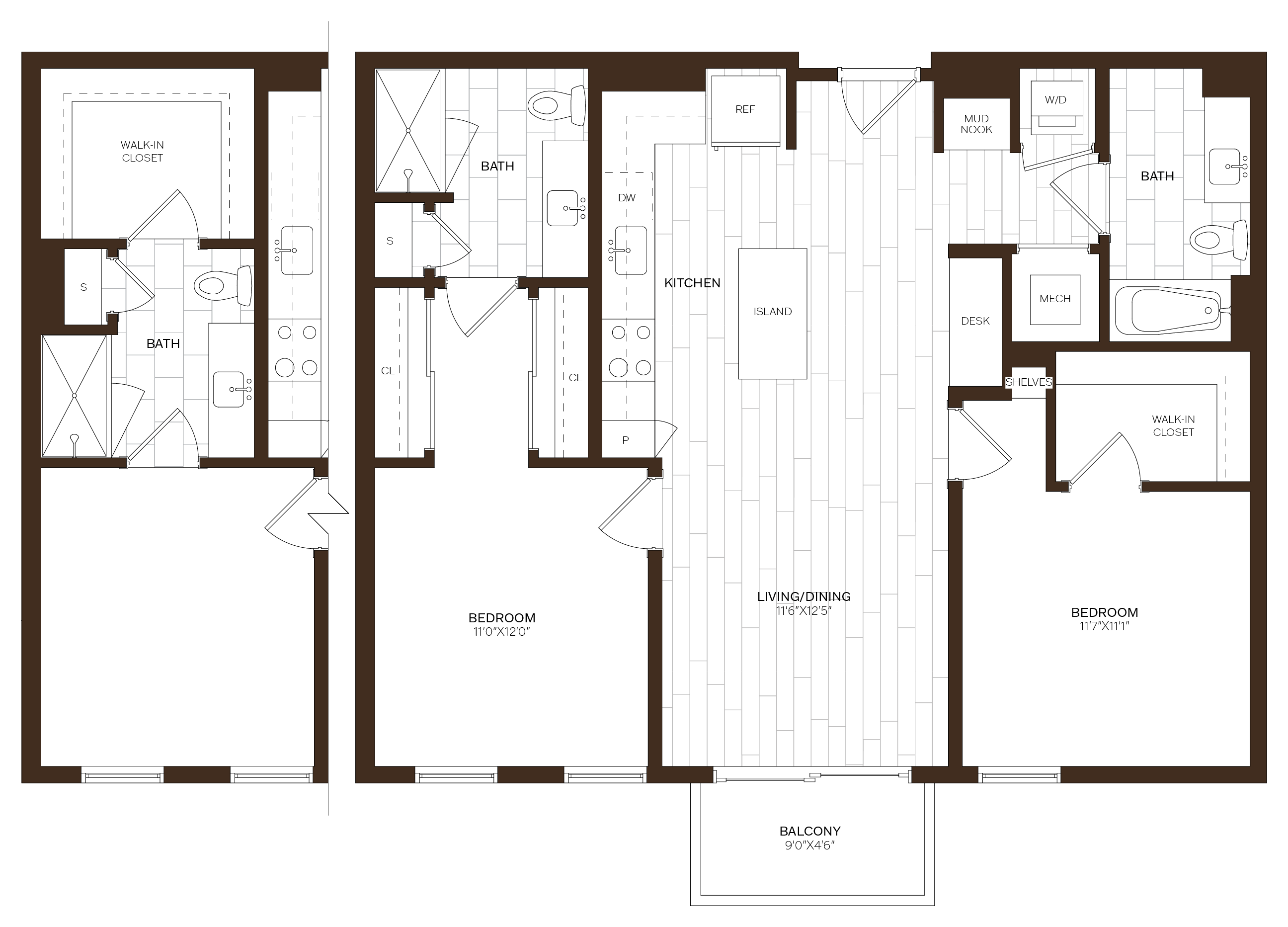 2 Bed/2 Bath-B14.2