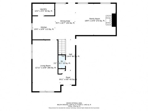 a floor plan of a home with a bedroom and a living room