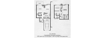 Alder Floorplan 2BD/2BTH