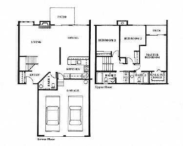 Lakeview Floorplan 3BD/2.5BTH