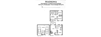 Madrona Floorplan 3BD/2.5BTH