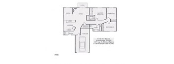 Pine Floorplan 3BD/2BTH