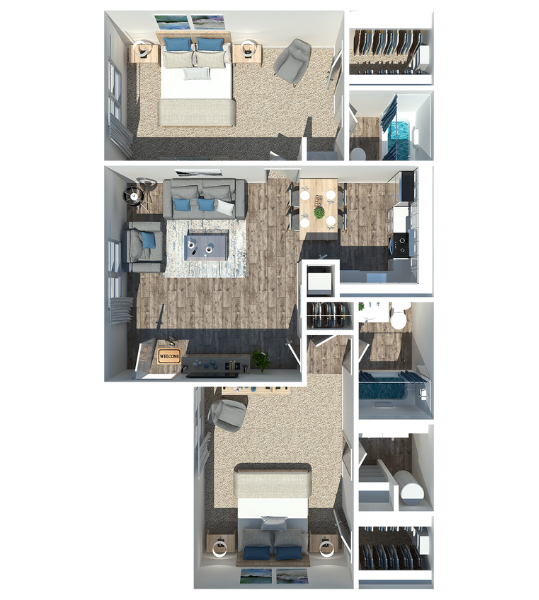 Two Bed, Two Bath Renovated