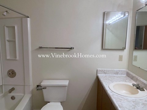 a bathroom with a toilet and a sink and a shower