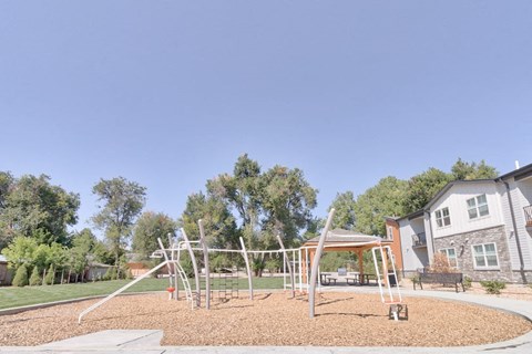 our playground is in the corner of our community