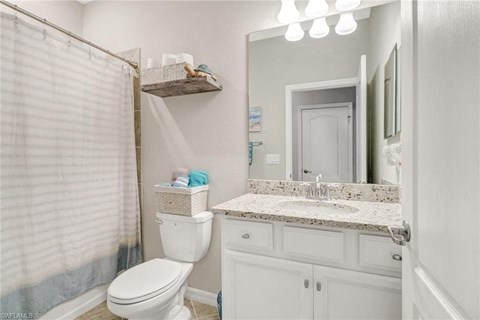 a bathroom with a toilet and a sink and a mirror