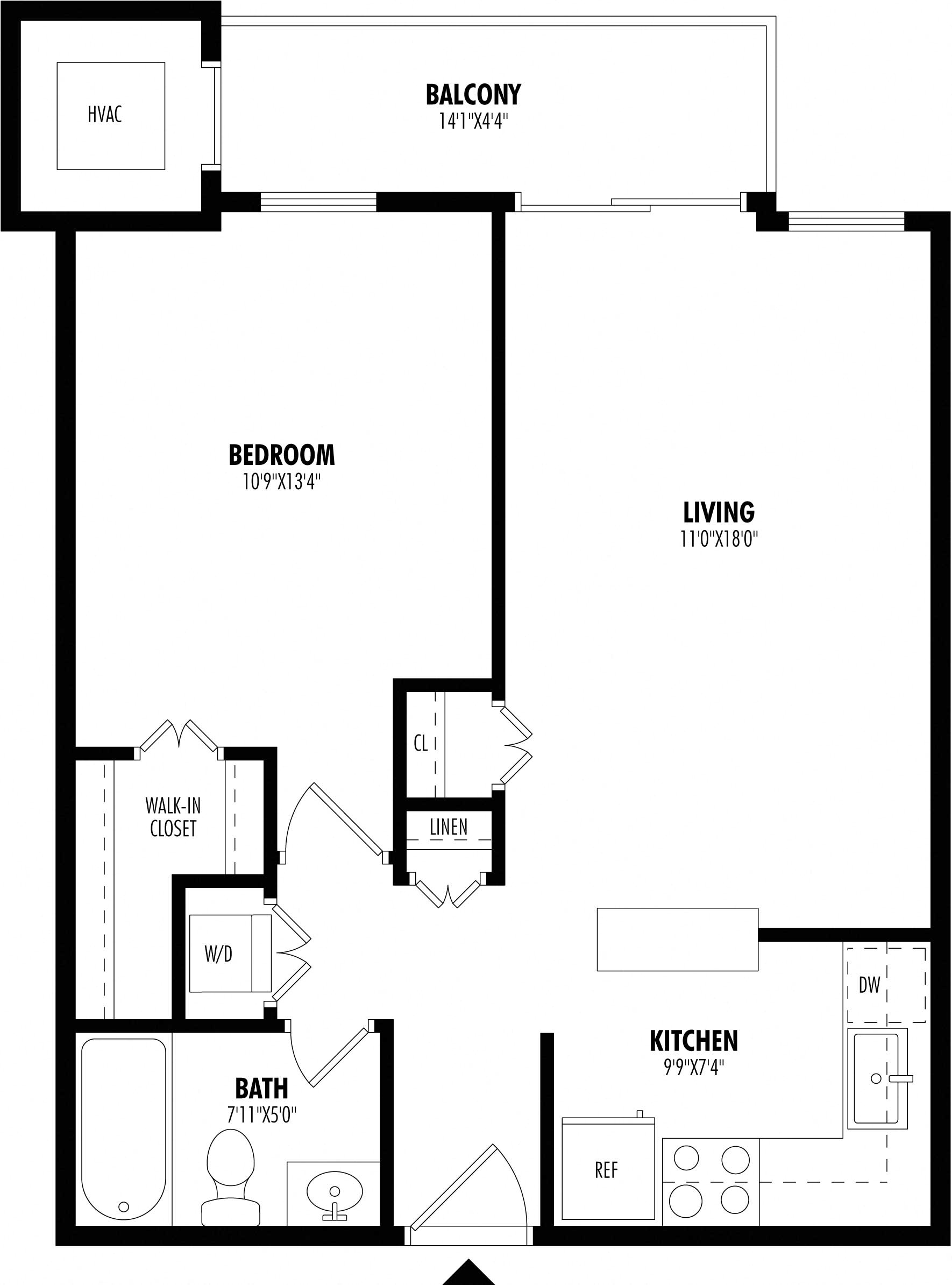 1 Bed/1 Bath-A1A