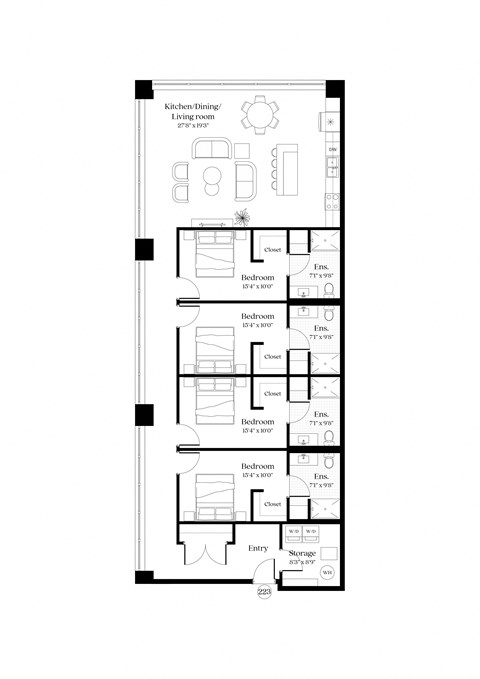 Unit 223- 2,087 sqft