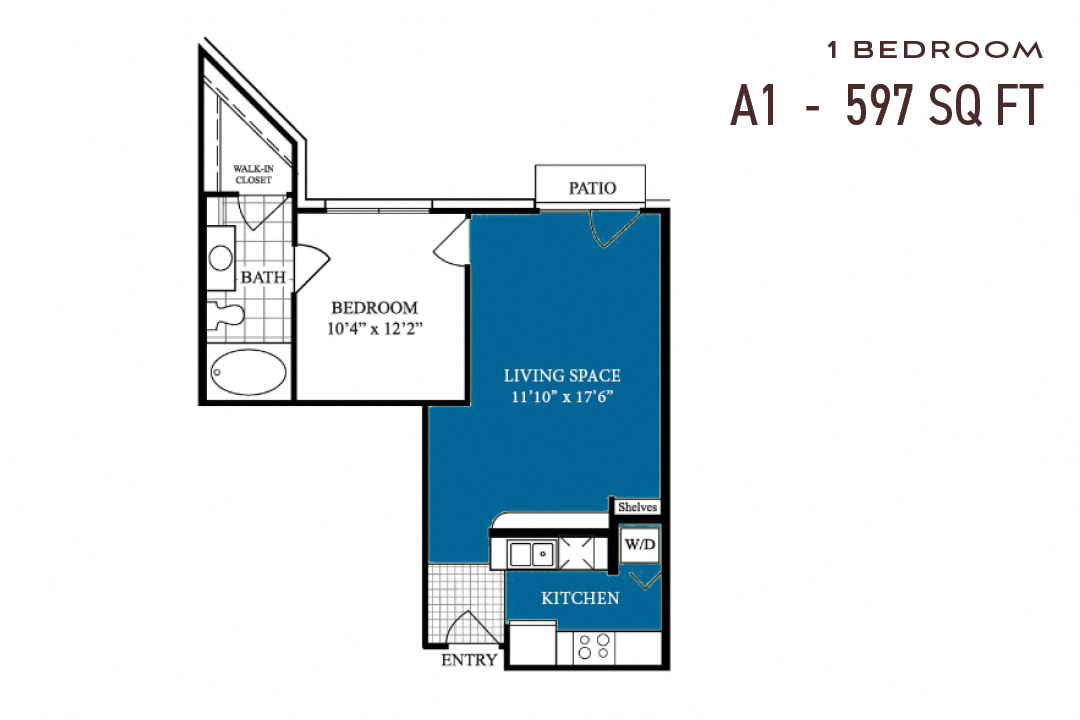 Commons Park 1 Bedroom A1