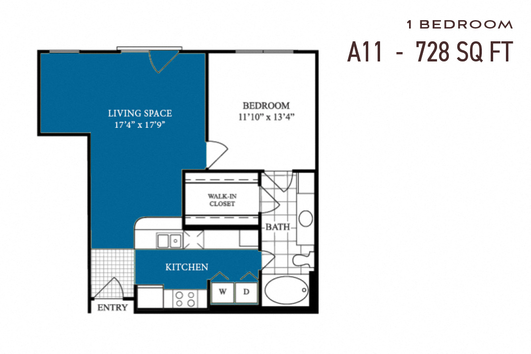 Commons Park West One Bedroom A11