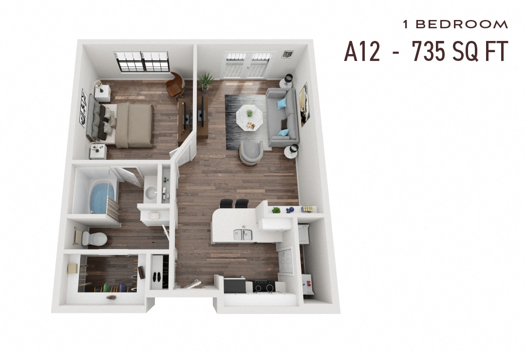 Commons Park West One Bedroom A12