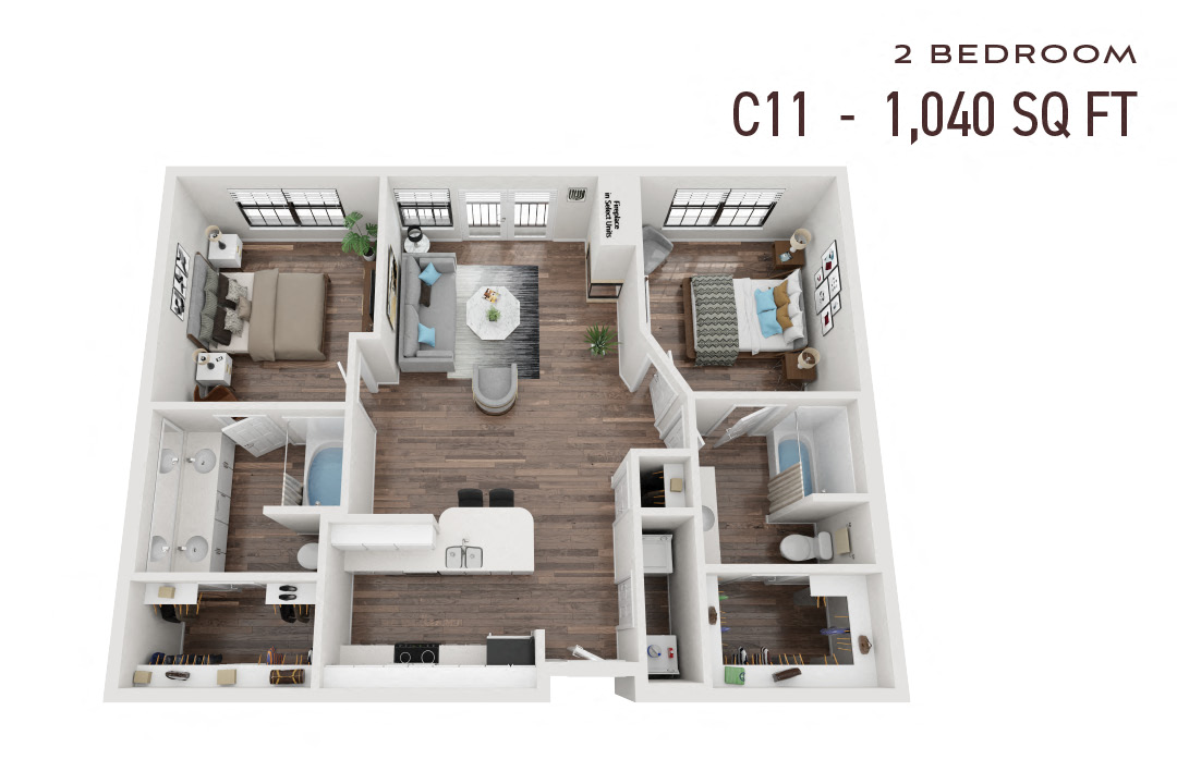 Commons Park West Two Bedroom C11