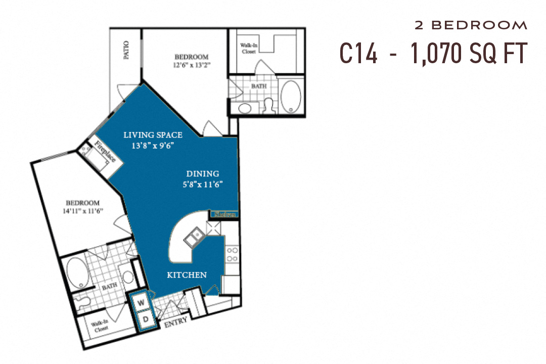 Commons Park West Two Bedroom C14