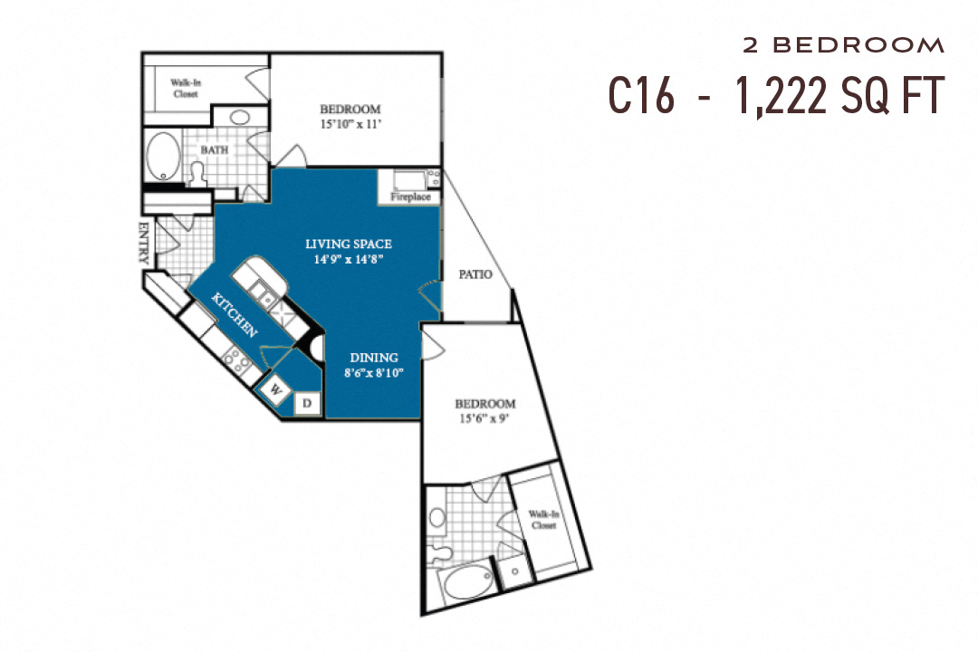 Commons Park West Two Bedroom C16