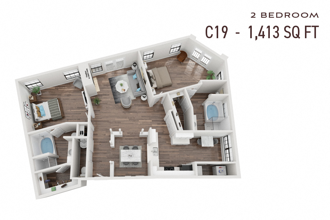 Commons Park West Two Bedroom C19
