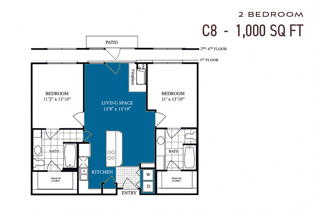 Commons Park West Two Bedroom C8