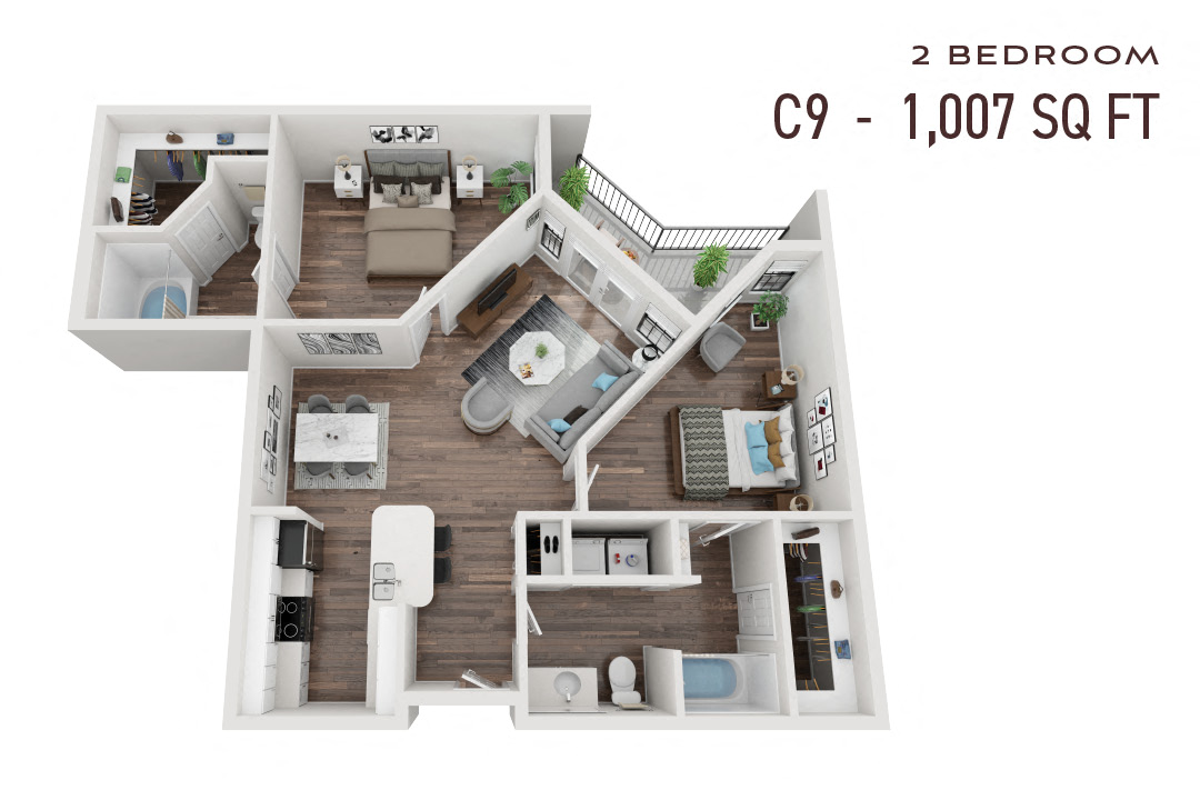 Commons Park West Two Bedroom C9