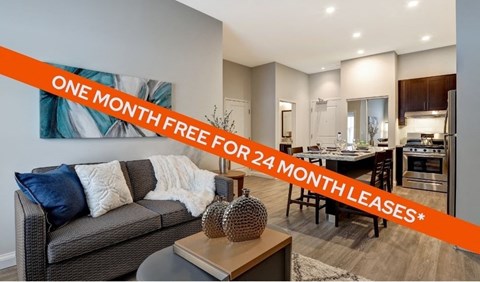 a one month fee for 24 month leases on an apartment