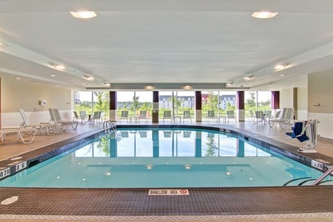 the indoor swimming pool at the resort at glade springs