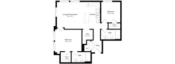 BD3 Two Bed + Den