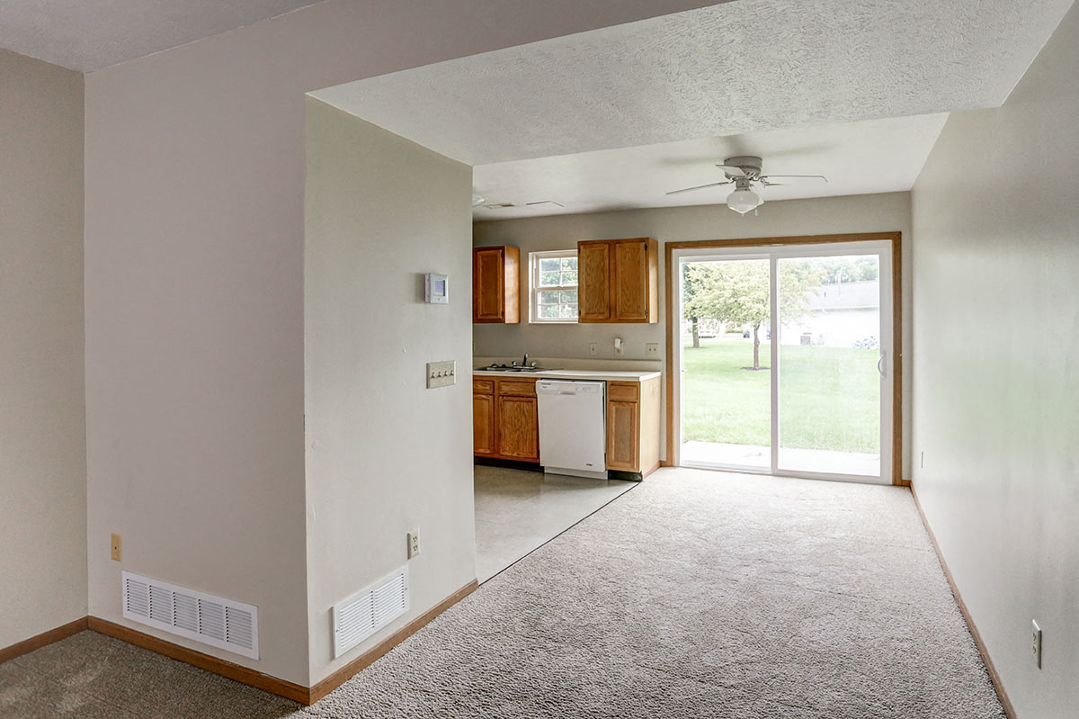 Kitchen and dining area
