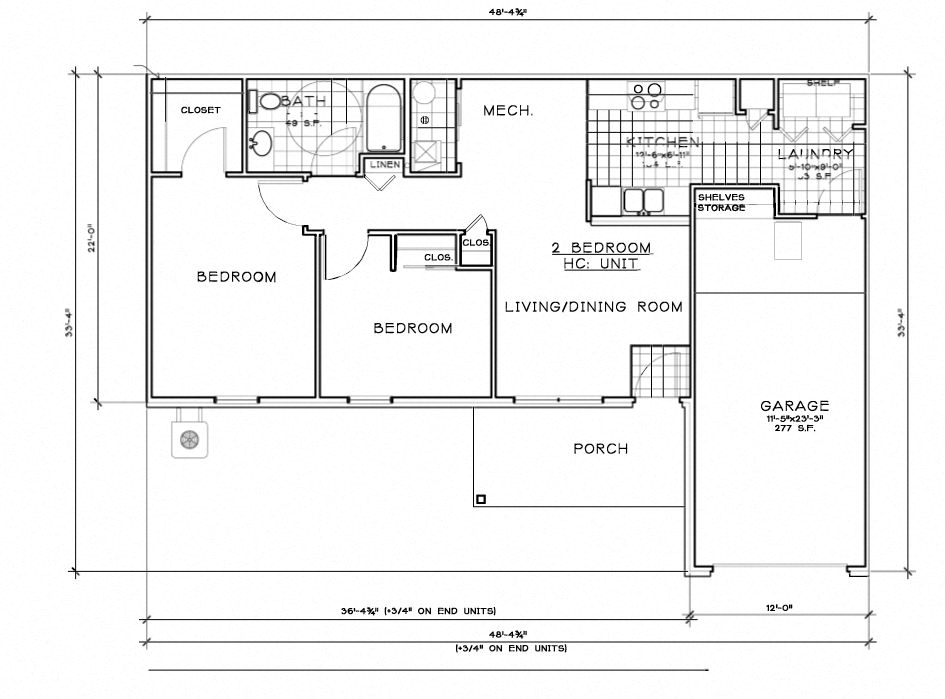 2 Bedroom Unit